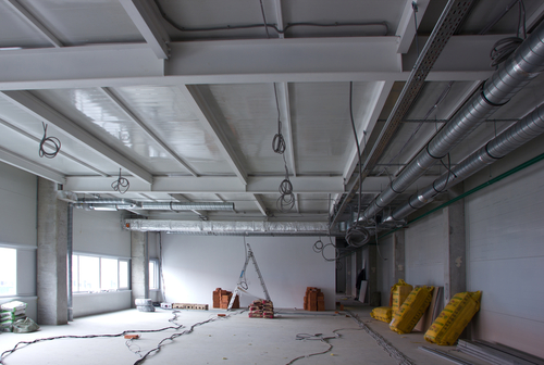 Office interior construction